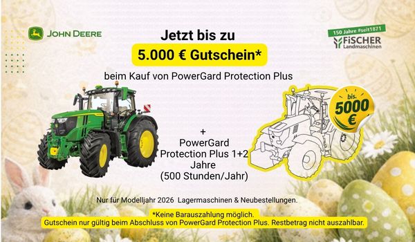 Osteraktion John Deere 6M 6R Fischer Landmaschinen